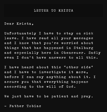 Letter to Krista