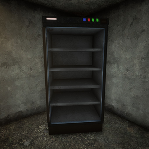 Commercial Refrigerator Available to buy for 2860 at Möbelmann Furnitures Can only hold drinks Has 88 item slots